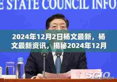 揭秘杨文新动向,2024年12月2日最新资讯与动向曝光