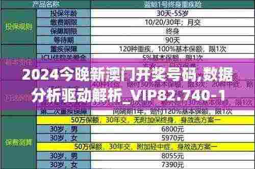 2024今晚新澳门开奖号码,数据分析驱动解析_VIP82.740-1