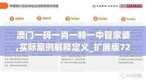 澳门一码一肖一特一中管家婆,实际案例解释定义_扩展版72.245-4