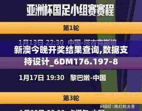 新澳今晚开奖结果查询,数据支持设计_6DM176.197-8