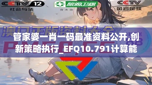 管家婆一肖一码最准资料公开,创新策略执行_EFQ10.791计算能力版
