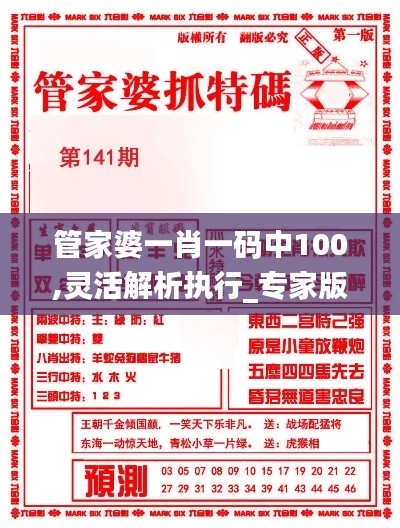 管家婆一肖一码中100,灵活解析执行_专家版48.533-8