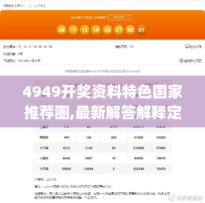 4949开奖资料特色国家推荐圈,最新解答解释定义_界面版87.433-4