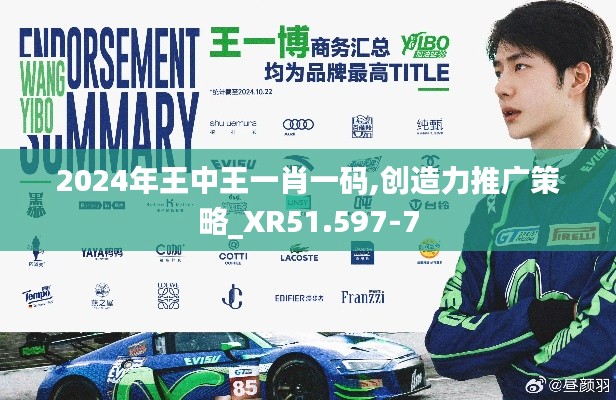 2024年王中王一肖一码,创造力推广策略_XR51.597-7