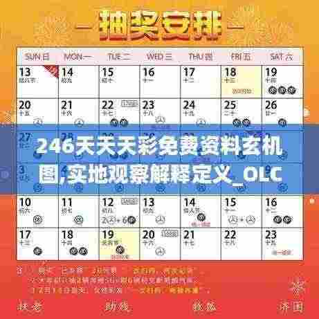 246天天天彩免费资料玄机图,实地观察解释定义_OLC75.889家庭版
