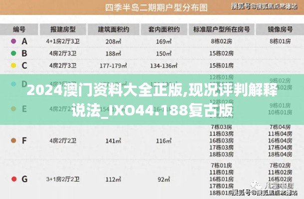 2024澳门资料大全正版,现况评判解释说法_IXO44.188复古版