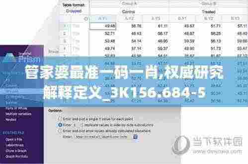 管家婆最准一码一肖,权威研究解释定义_3K156.684-5