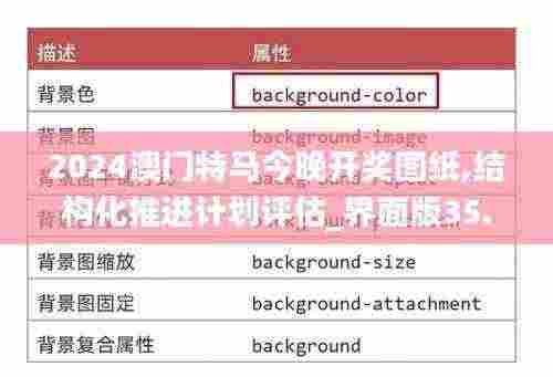 2024澳门特马今晚开奖图纸,结构化推进计划评估_界面版35.254-8