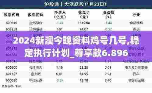 2024新澳今晚资料鸡号几号,稳定执行计划_尊享款6.896