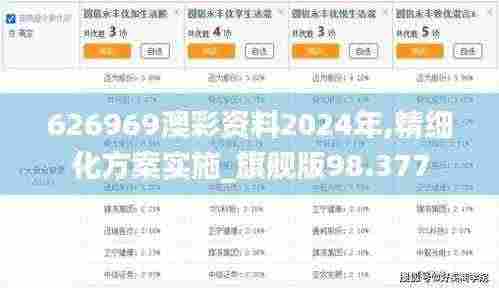 626969澳彩资料2024年,精细化方案实施_旗舰版98.377