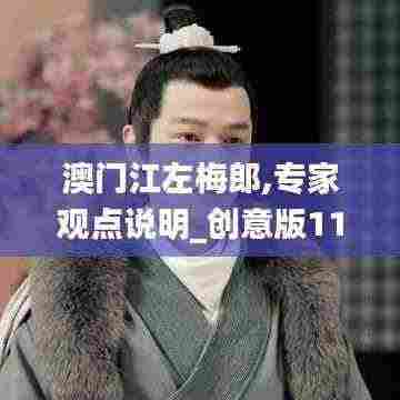 澳门江左梅郎,专家观点说明_创意版117.110