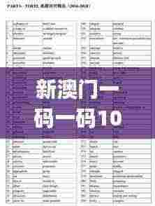 新澳门一码一码100准确,探索与解析_挑战款3.362