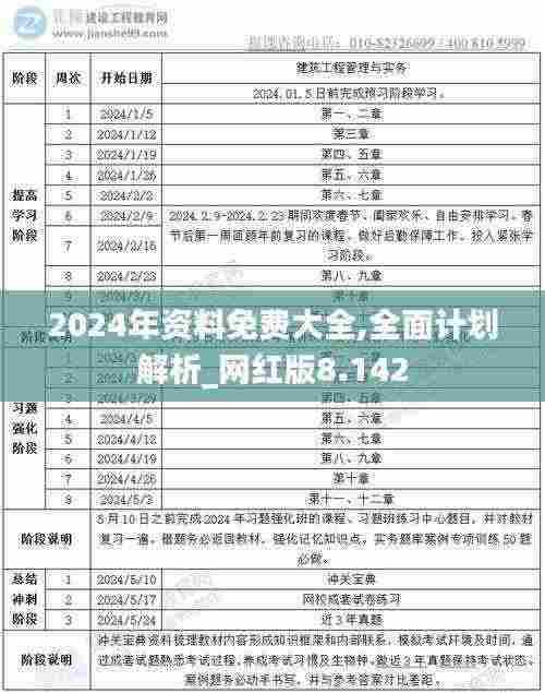 2024年资料免费大全,全面计划解析_网红版8.142
