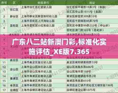 广东八二站新澳门彩,标准化实施评估_XE版7.365