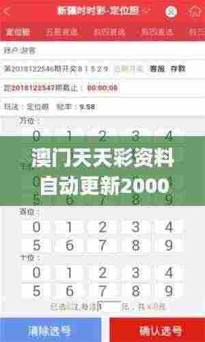 澳门天天彩资料自动更新2000年9,快速计划设计解答_精装款5.779