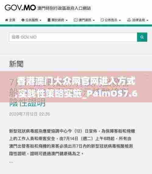 香港澳门大众网官网进入方式,实践性策略实施_PalmOS7.659