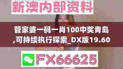 管家婆一码一肖100中奖青岛,可持续执行探索_DX版19.605