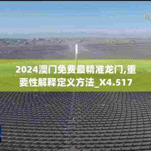 2024澳门免费最精准龙门,重要性解释定义方法_X4.517