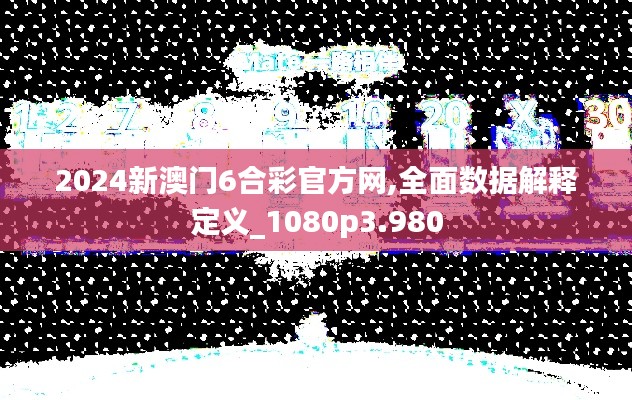2024新澳门6合彩官方网,全面数据解释定义_1080p3.980