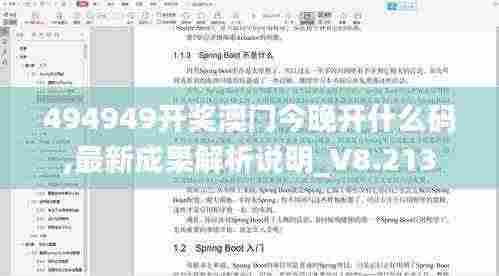 494949开奖澳门今晚开什么码,最新成果解析说明_V8.213