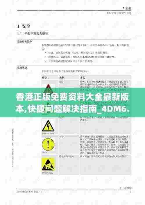 香港正版免费资料大全最新版本,快捷问题解决指南_4DM6.665