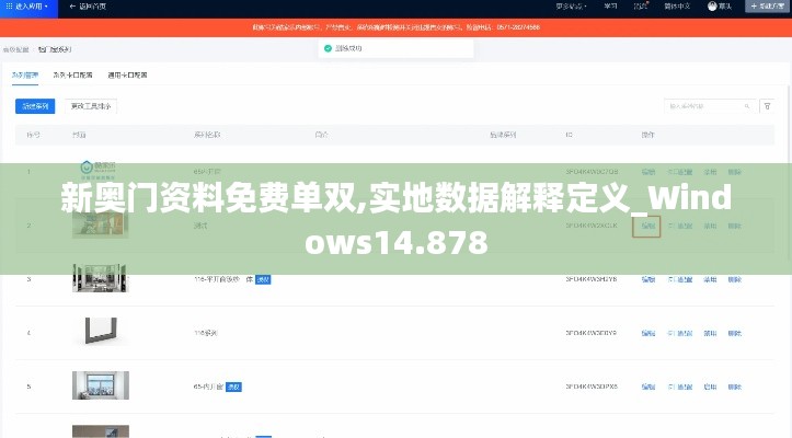 新奥门资料免费单双,实地数据解释定义_Windows14.878