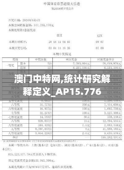 澳门中特网,统计研究解释定义_AP15.776