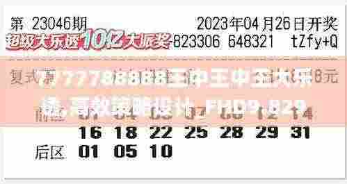 7777788888王中王中王大乐透,高效策略设计_FHD9.829