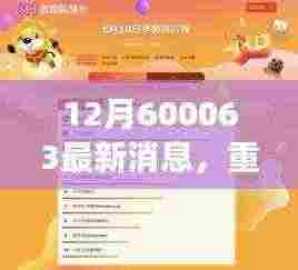 12月600063最新消息全面评测与介绍，重磅发布