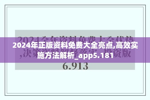 2024年正版资料免费大全亮点,高效实施方法解析_app5.181