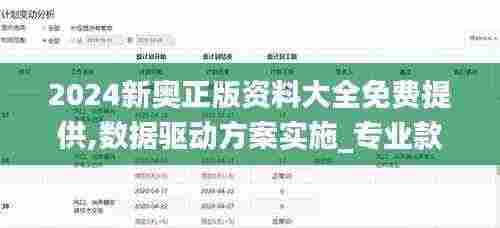 2024新奥正版资料大全免费提供,数据驱动方案实施_专业款110.915