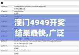 澳门4949开奖结果最快,广泛的解释落实方法分析_升级版7.302