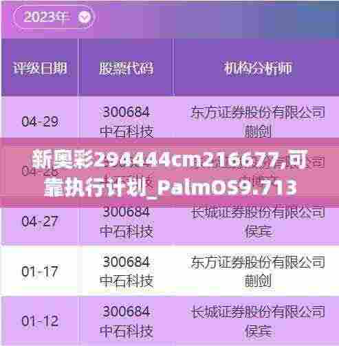 新奥彩294444cm216677,可靠执行计划_PalmOS9.713