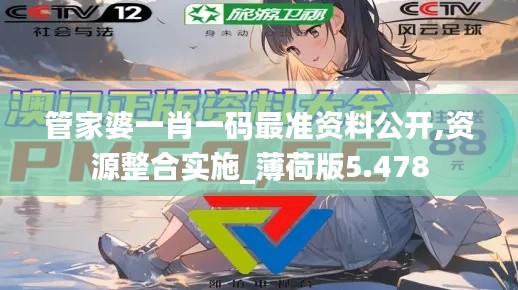 管家婆一肖一码最准资料公开,资源整合实施_薄荷版5.478