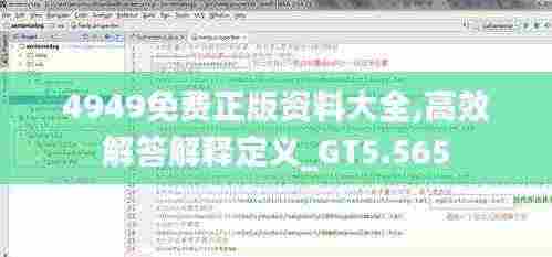 4949免费正版资料大全,高效解答解释定义_GT5.565