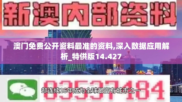 澳门免费公开资料最准的资料,深入数据应用解析_特供版14.427