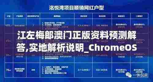 江左梅郎澳门正版资料预测解答,实地解析说明_ChromeOS4.788