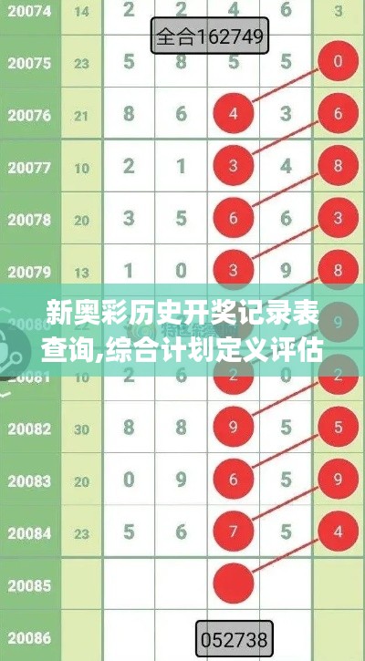 新奥彩历史开奖记录表查询,综合计划定义评估_增强版10.846