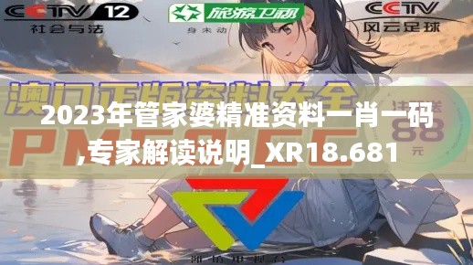 2023年管家婆精准资料一肖一码,专家解读说明_XR18.681
