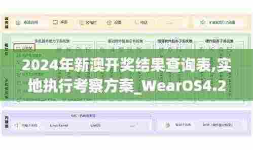 2024年新澳开奖结果查询表,实地执行考察方案_WearOS4.277