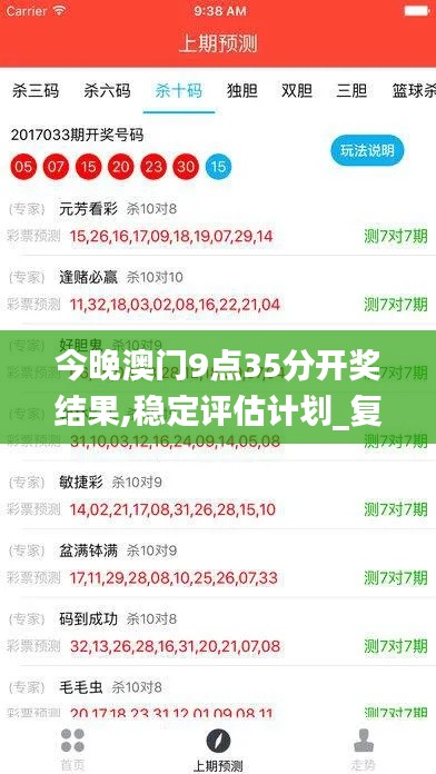 今晚澳门9点35分开奖结果,稳定评估计划_复刻版3.685