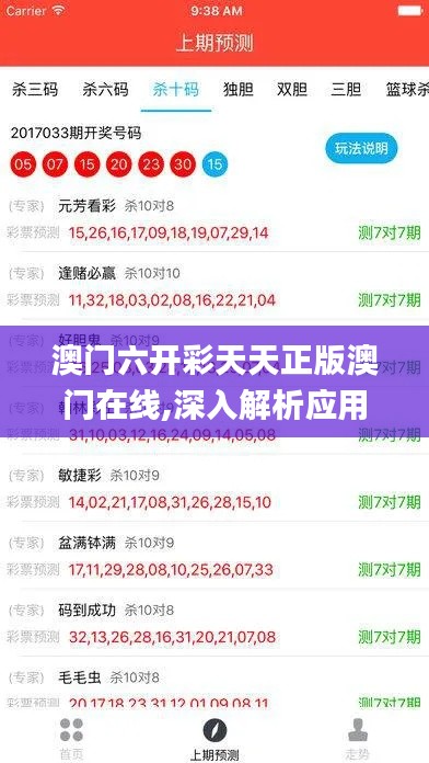 澳门六开彩天天正版澳门在线,深入解析应用数据_Galaxy9.170