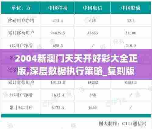2004新澳门天天开好彩大全正版,深层数据执行策略_复刻版4.458