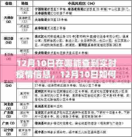 12月10日实时疫情信息获取指南，权威渠道与实用方法