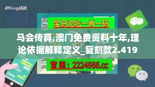 马会传真,澳门免费资料十年,理论依据解释定义_复刻款2.419