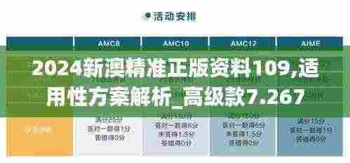 2024新澳精准正版资料109,适用性方案解析_高级款7.267