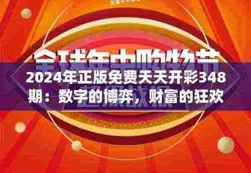 2024年正版免费天天开彩348期:数字的博弈,财富的狂欢