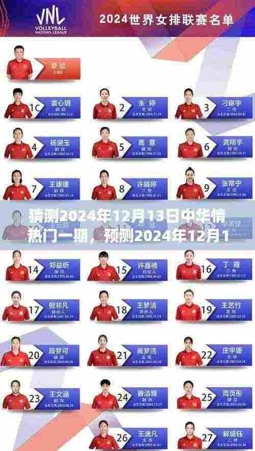 预测2024年12月13日中华情热门一期,情感与文化的璀璨交融盛宴