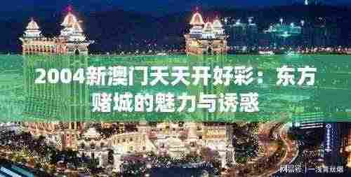 2004新澳门天天开好彩：东方赌城的魅力与诱惑