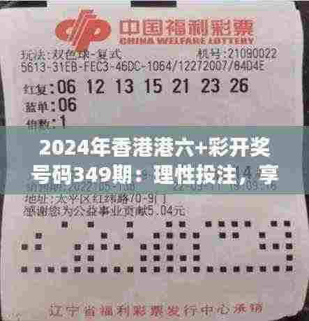 2024年香港港六+彩开奖号码349期：理性投注，享受游戏的乐趣